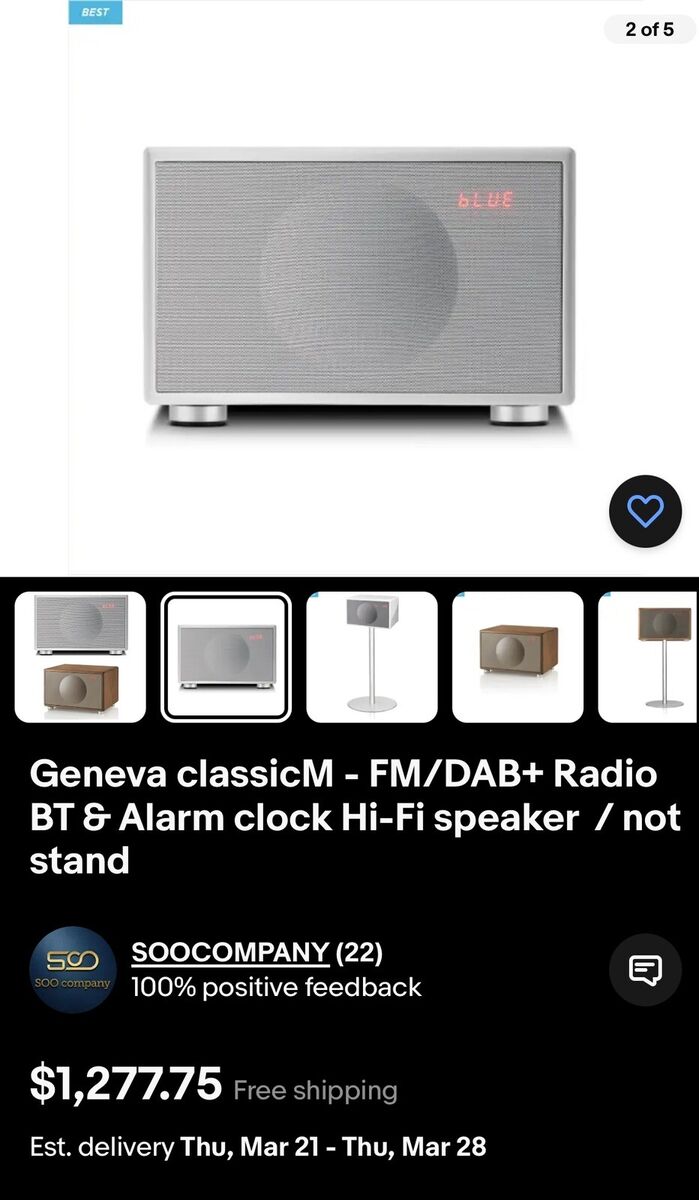 HiFi speaker Geneva Lab Model “L” Sound System CD/RADIO/LINE HiFi speaker Geneva Lab Model “L” Sound System CD/RADIO/LINE