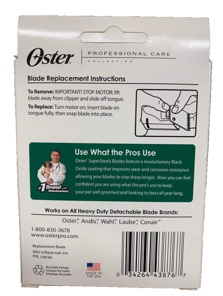 Oster Super Steels A5 Replacement Blade #10, 1/16 &ndash; Made in the USA