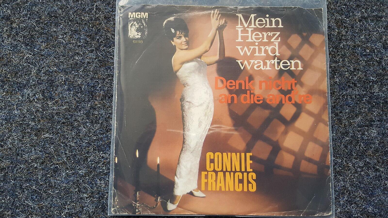 7"" Single Vinyl Connie Francis - Mein Herz wird warten/ Denk nicht an die and're
