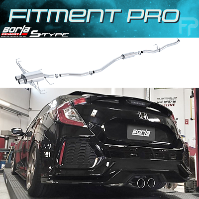 #ad Borla 140739 S Type CatBack Exhaust For 2017 21 Honda Civic Sport 1.5L Hatchback $1364.99