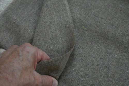 By 1/2 Yd, 60" Wide, Tan Heather Light-to-Mid-Weight Wool, A650 - 第 4/4 張圖片