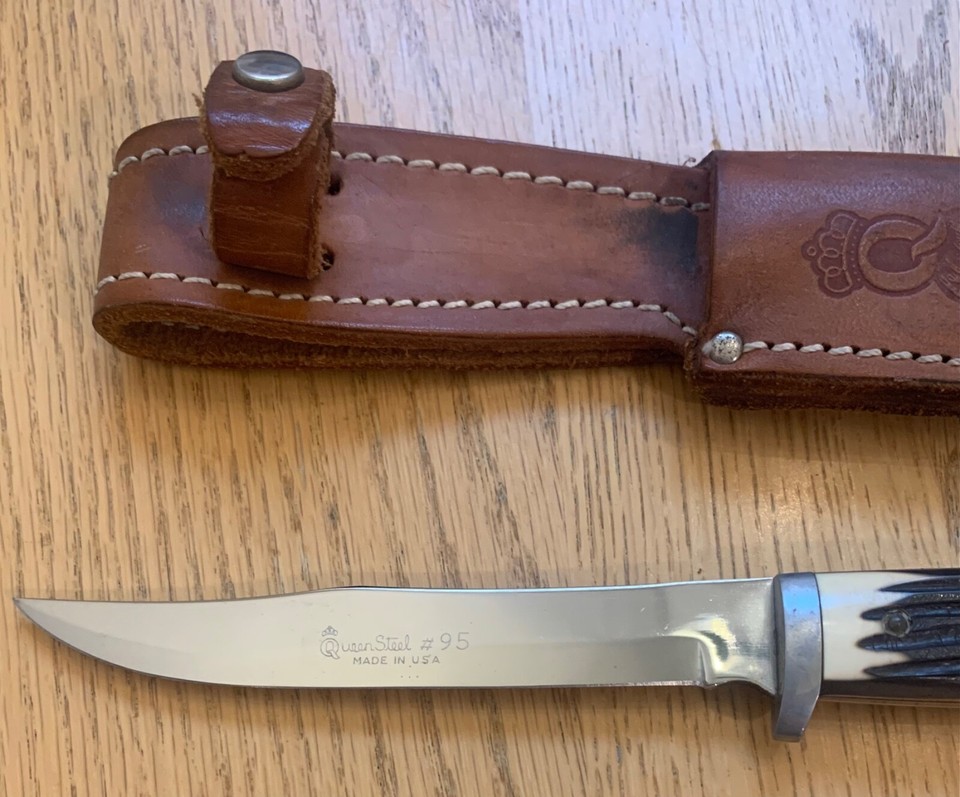 VINTAGE QUEEN FIXED BLADE KNIFE NEVER USED BRT3 eBay