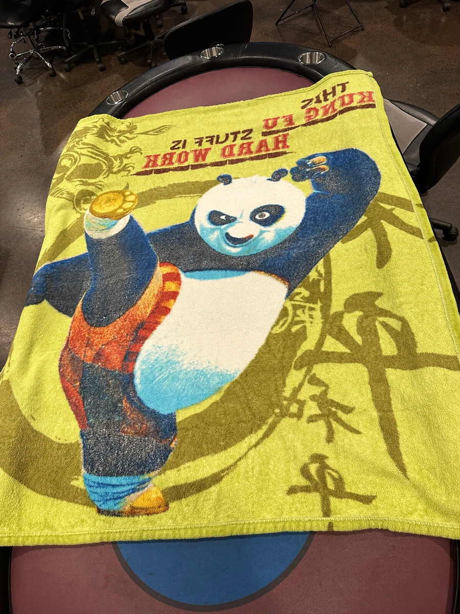 Dreamworks Kung Fu Panda Blanket - This Kung Fu Stuff is Hard Work -  48u0026#034; x 60u0026#034; | eBay
