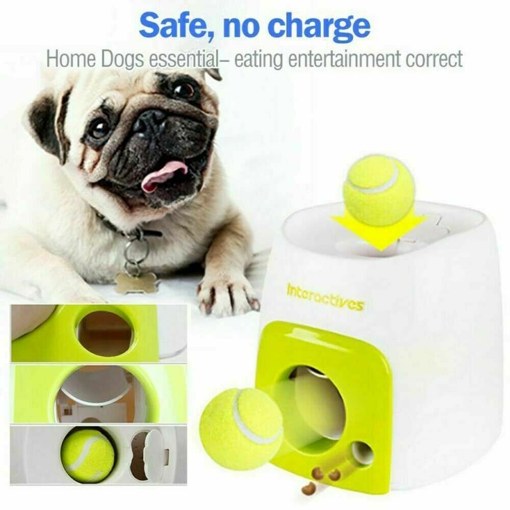 Automatic Balls Launcher Dog Throwing Machine Toy Interactive Tennis