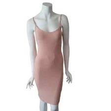 ASOS Nude Beige Mini Cami Bodycon Dress Size 8