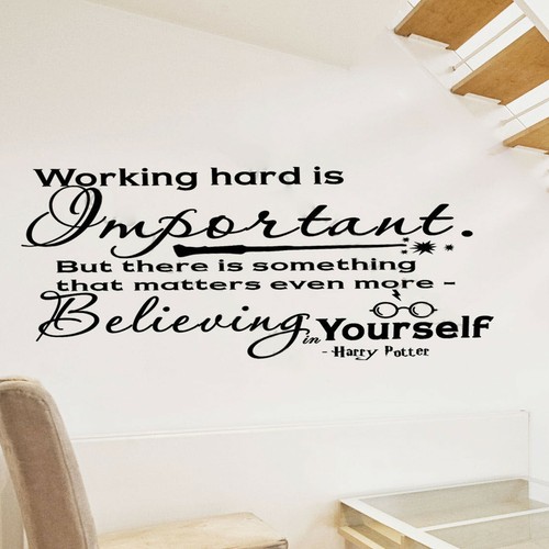 Believing in Yourself - Harry Potter Quote Inspirational wall stickers Decals - 第 6/8 張圖片