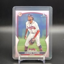 2023 Bowman Ambioris Tavarez BCP-33 1st Bowman Paper Pink Border SP #/175 Braves
