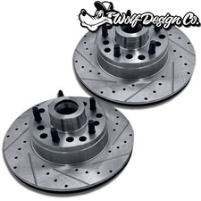 Mustang Ii Rotors Disc Brakes 11 Drilled Slotted 5x4.75 5x5 5x4.5