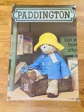 Vintage Paddington Bear Poster, 1979/1980, 27x39, Scan Decor, Eden Toys