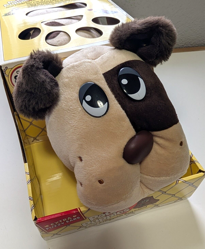 Brown Pound Puppies Classic 80er Kollektion neu im Karton mit Etikett/Adoptionszertifikat