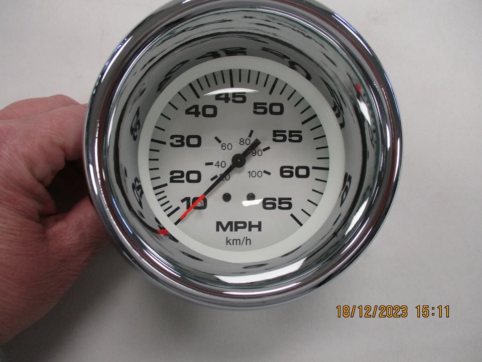 FARIA PLATINUM SERIES GAUGE SET OF (4) WHITE 59737 MARINE BOAT - Image 3 of 4