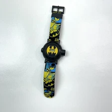 DC Comics Batman Plastic Caseback Accutime Watch Corp. Graphic Plastic Watch