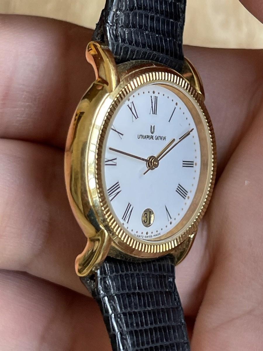 UNIVERSAL GENEVE クォーツ腕時計 ゴールド/シルバー Universal geneve quartz | eBay