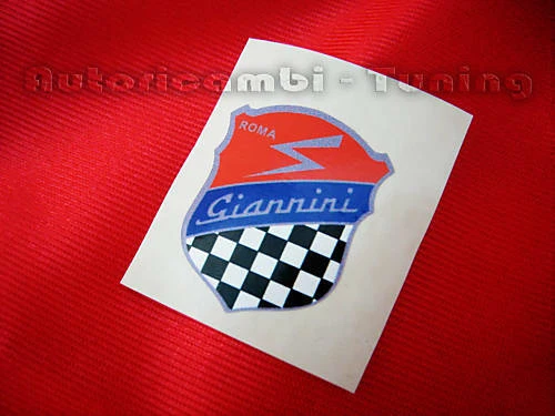Sticker Adesivo Decalcomania Stemma con Logo Giannini 32 x 38 mm