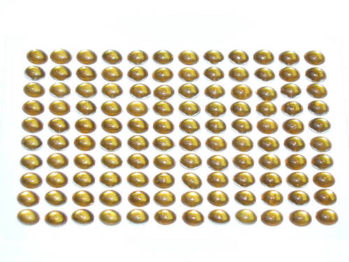 5x 120 selbstklebende Glitzersteine     oval   Bernstein - Bild 1 von 1