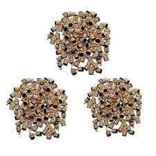 100Pcs Necklace Cord Crimp End Caps Tassel Caps Beads Crimps
