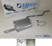 Imasaf Auspuff Endtopf+Anbauteile für Toyota Corolla+Liftback+Wagon 1.6 B.J97-00