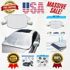 All-Season 4-Layer Windshield & Side Mirror Cover - Magnetic Fit & Easy Storage