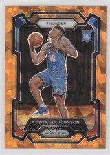 2023-24 Panini Prizm Orange Ice Prizm Keyontae Johnson #176 fm0