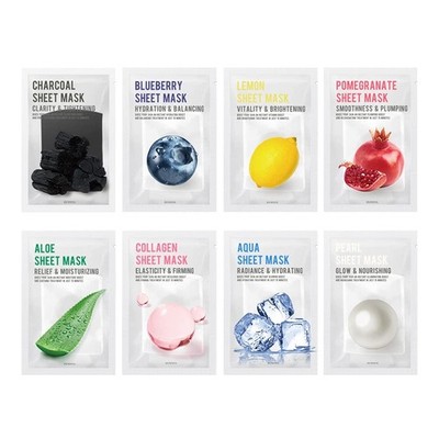 [PAKET VON 8] EUNYUL Purity Blattmaskenpaket 8 Typen 22 ml x 8 Stück Koreanische
