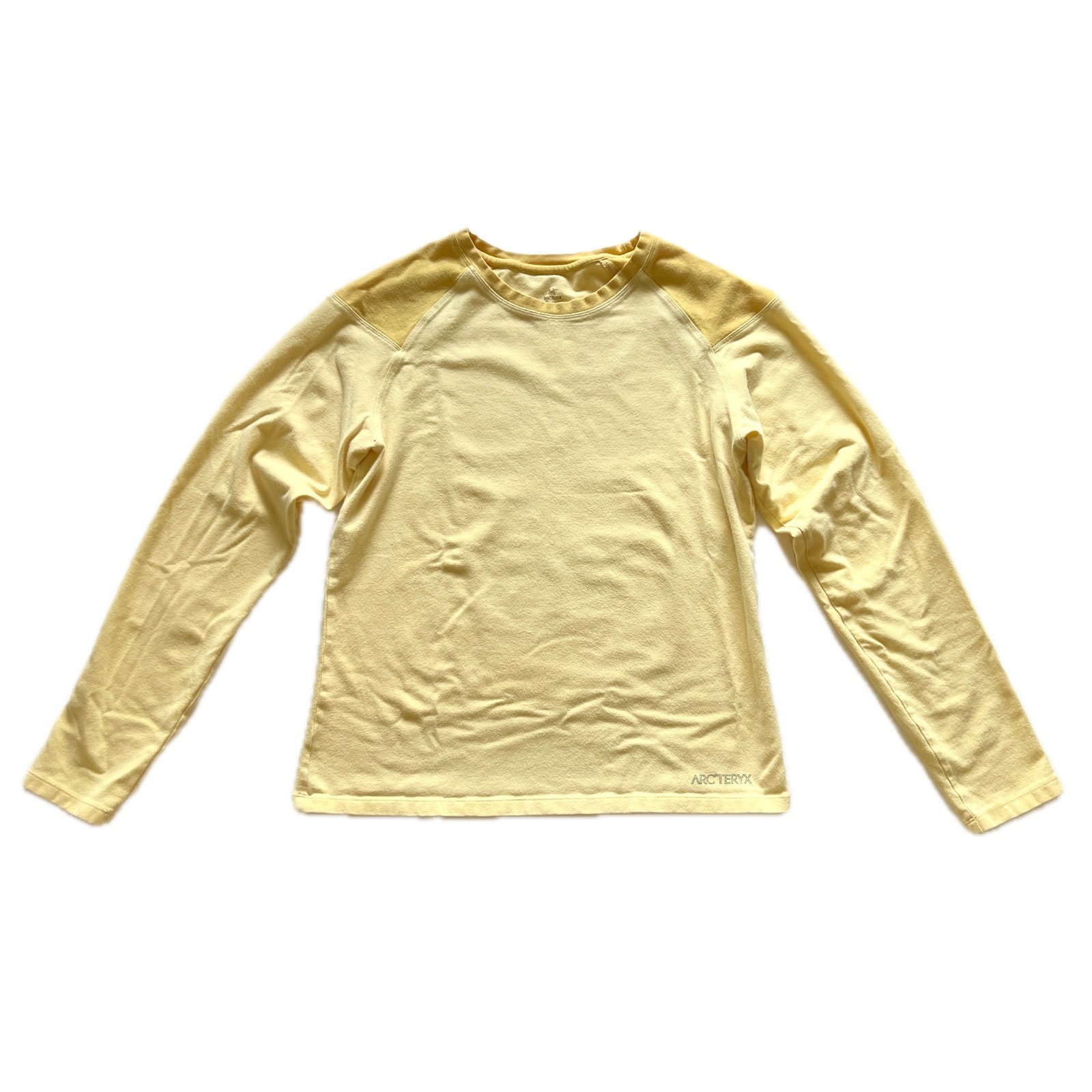 Arc'teryx Maglione Donna Manica Lunga Top Camicia Gialla Tg S Activewear Pls Leggi