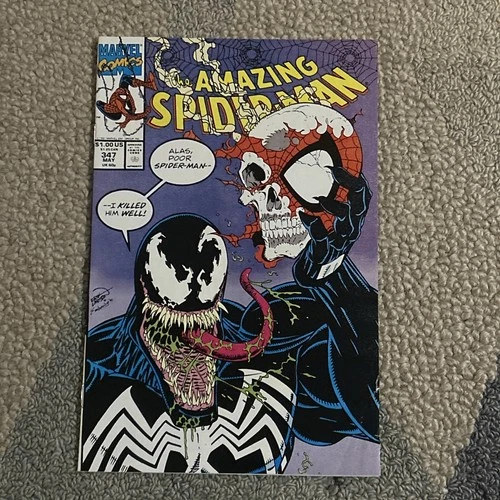 Amazing Spider-Man #347 Vemon Marvel Comics 1991 Erik Larsen  Fine To VF