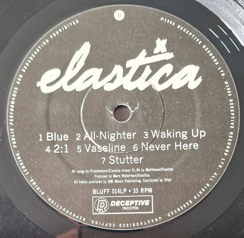 ELASTICA, 1995 UK PRESSUNG VINYL LP BLUFF014LP + ELASTICACATALOGUE Britpop - Bild 5 von 7