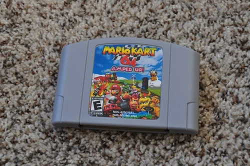 Mario Kart Amped Up 64 N64 cartridge newest v3.21