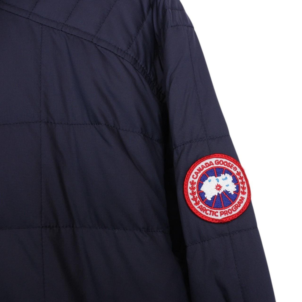 Canada Goose Wilmington Navy Blue Pullover 1/4 Zip Down Jacket thumbnail 4