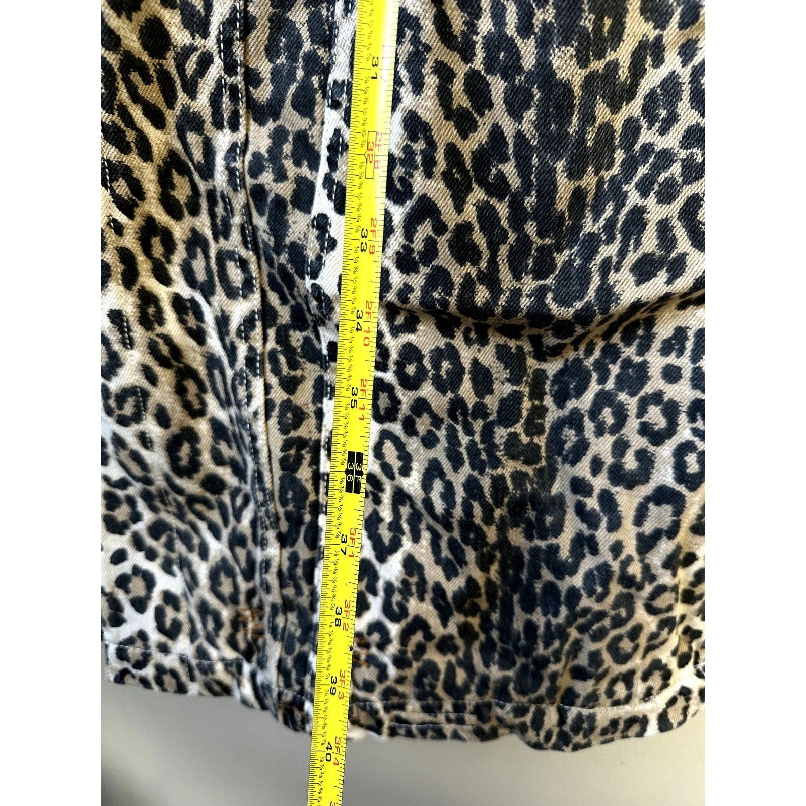 NWT $1195 R13 Mens Lyle Sherpa Lined Leopard Trucker Coat Jacket Size M - product detail image 5