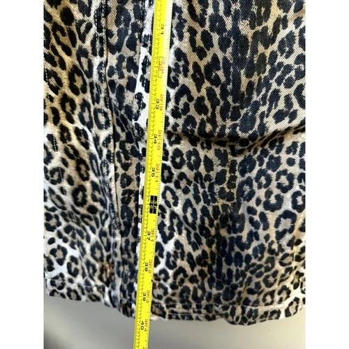 NWT $1195 R13 Mens Lyle Sherpa Lined Leopard Trucker Coat Jacket Size M image 5