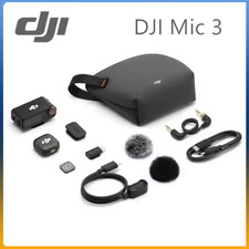 DJI Mic 3 Wireless Lavalier Microphone System Phone Camera Video Recording TX RX