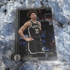 Topps 2025-26 Jalen Wilson CLEAR #12 Numbered /10 Brooklyn Nets Basketball