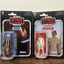 Star Wars Episode II AOTC Vintage Padme' Amidala VC383 and Shaak Ti VC384  NEW
