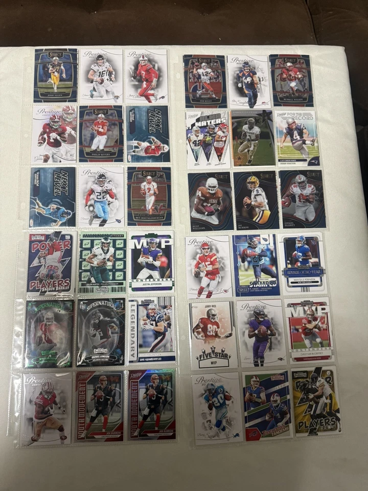 ENORME lote de tarjetas de fútbol americano de colección - MDRN. SP, coches, reliquias, RC, ¡Refractores! ¡Ver fotos! Foto 4 de 4