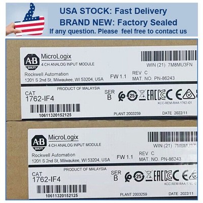 New Sealed AB1762-IF4 MicroLogix Analog Input Module   #wd
