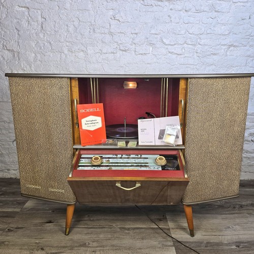 Stunning Rare Sobell Music Centre SG.671 Radiogram, Working Radio, Record Player