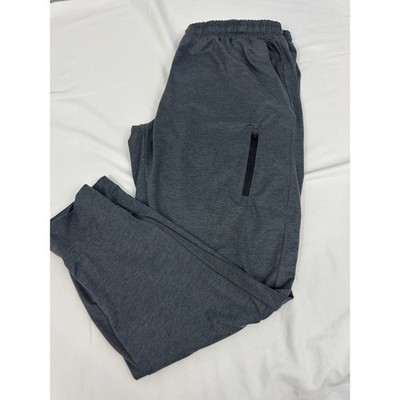 LEG3ND Jogger Sweatpants Mens XL Gray Good Zipper Pocket Drawstring Activewear