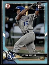 2018 Bowman Draft Sky Blue 1st Kevon Jackson /499 Royals #BD-83