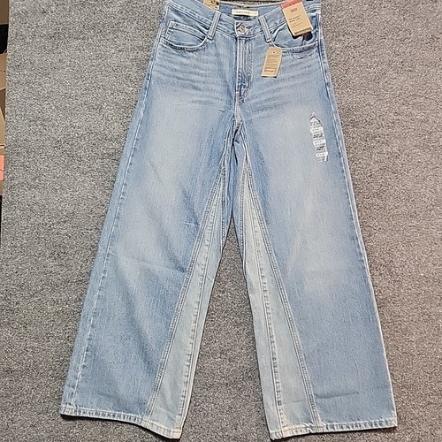 Levi's 27 x 31 Women's '94 Baggy Wide Leg Mid-Rise Jeans Blue light Wash Y2K NWT