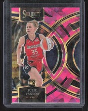 2024 Panini Select WNBA #160 Julie Vanloo Prizms Pink Ice