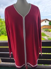 LEICHTE BIO DAMENJACKE WESTE FIORA BLUE*NEU*100% BIO BAUMWOLLE  Gr.46 FEINSTRICK