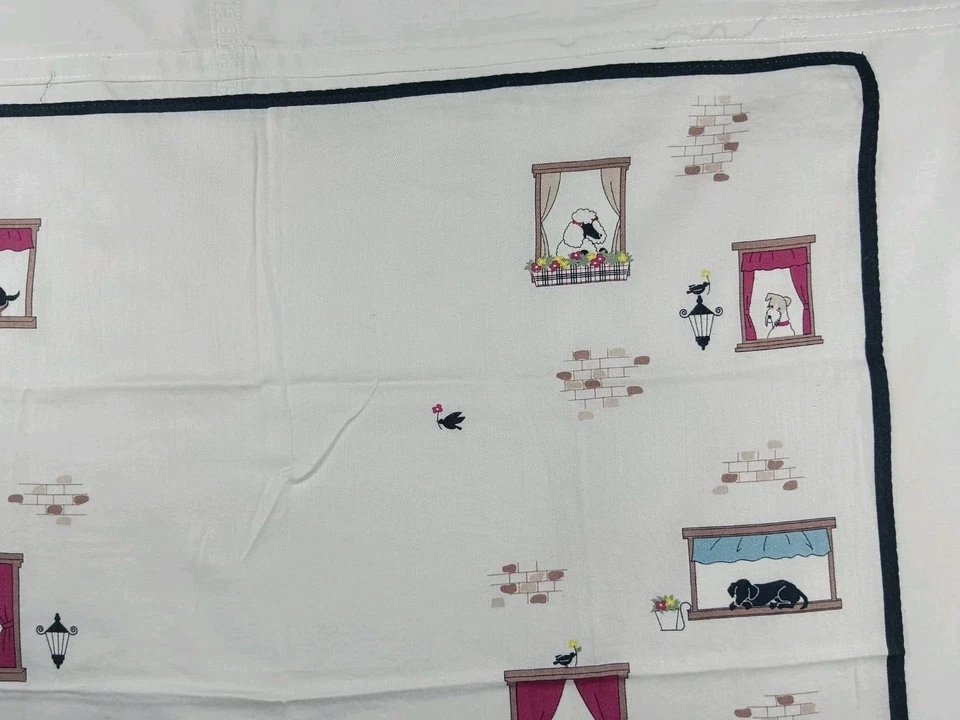 Хлопковый шарф Burberry шарфы повязка на голову розовый собачий узор 19 дюймов x 19 дюймов - Изображение 3 из 4