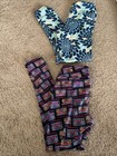 LuLaRoe Lot-2 OS Multicolor Leggings & 3 Form Fitting Dresses Black & White S/M — photo 2