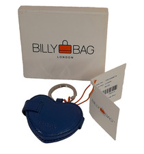 Billy Bag Blue Leather Heart