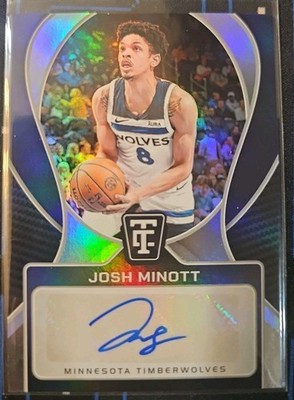 2024-25 Panini Totally Certified Josh Minott AUTO Signatures #TCS-MNT Minnesota