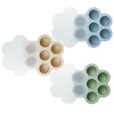 3 Pack Baby Food Freezer Tray W/ Lids Silicone Baby Food Storage Container