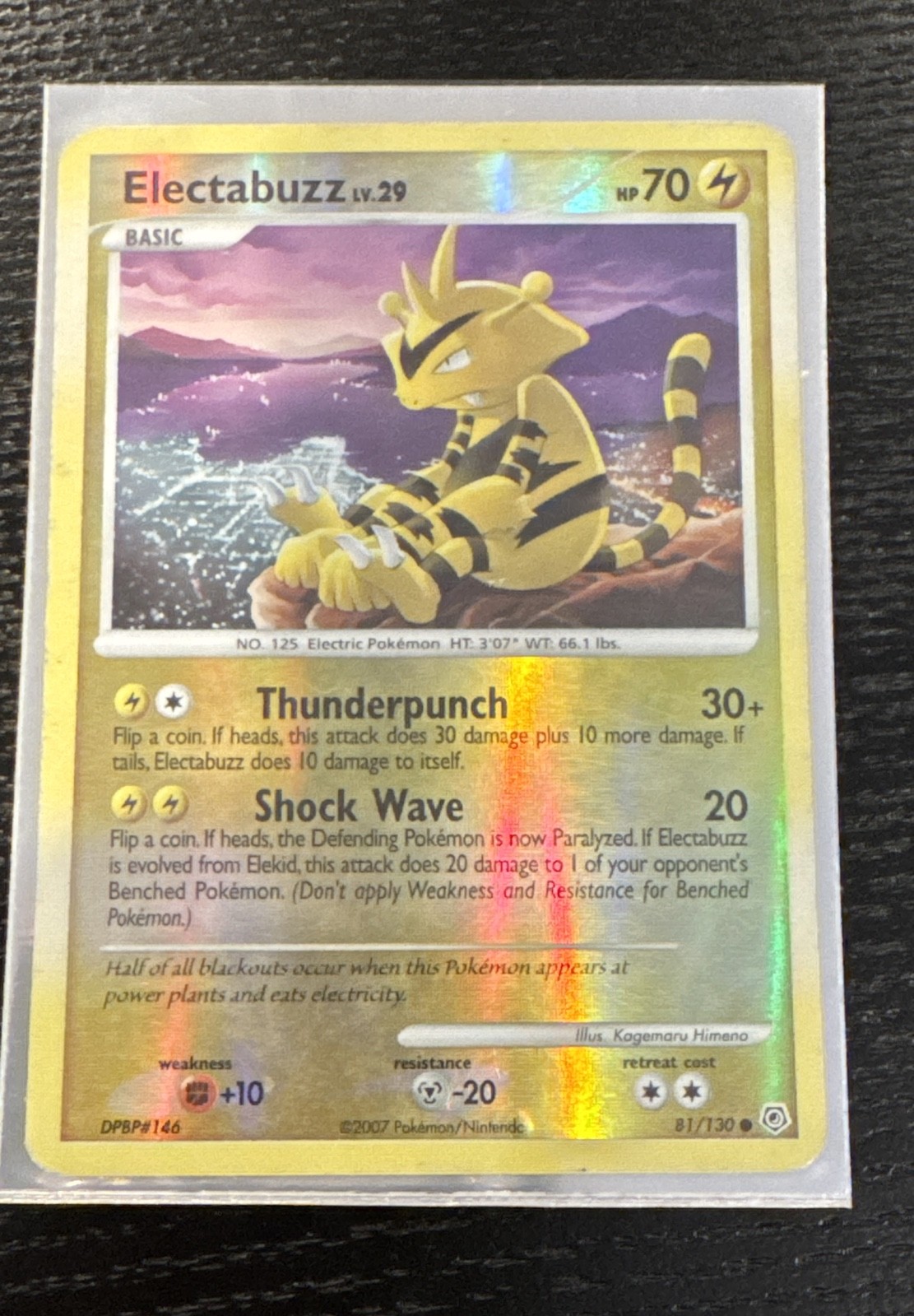Electabuzz 81/130 Diamond and Pearl Reverse Holo