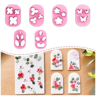 Polymer Clay Cutters - Mini Clay Cutters for Polymer Clay Earrings Making, 6 ...