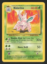 English NM Nidorino 037/102 BS Pokemon Base Set